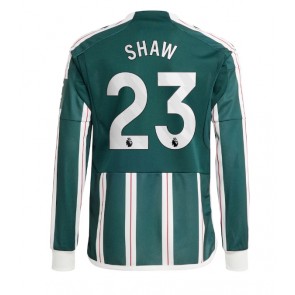 Manchester United Luke Shaw #23 Gostujuci Dres 2023-24 Dugim Rukavima